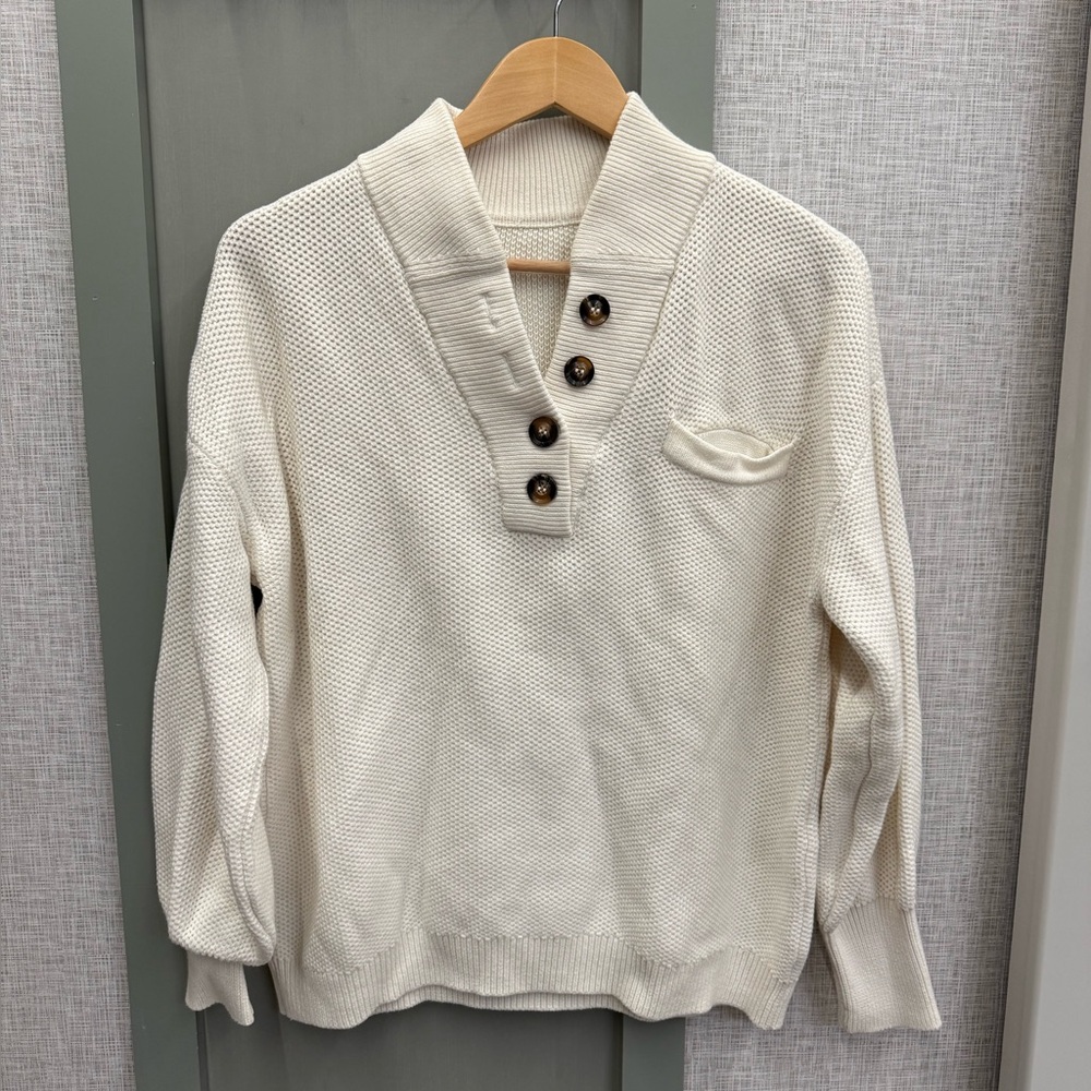 Lunya Cream Knit Sweater